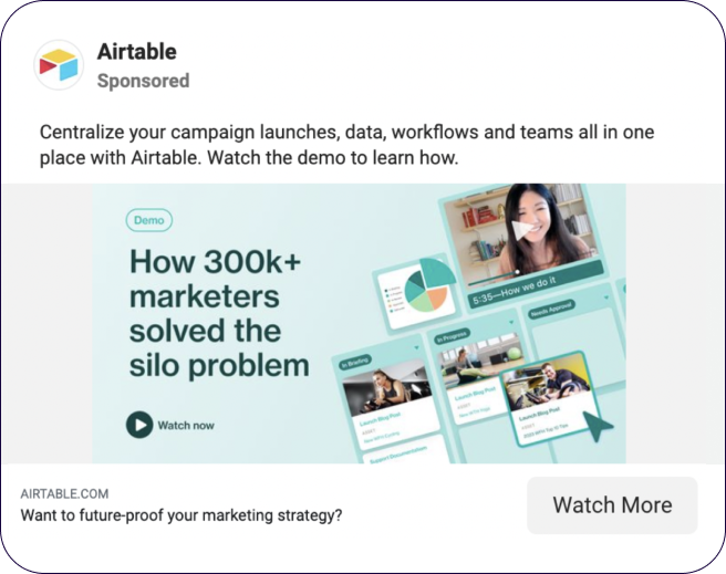 Ads targeted to marketers 2